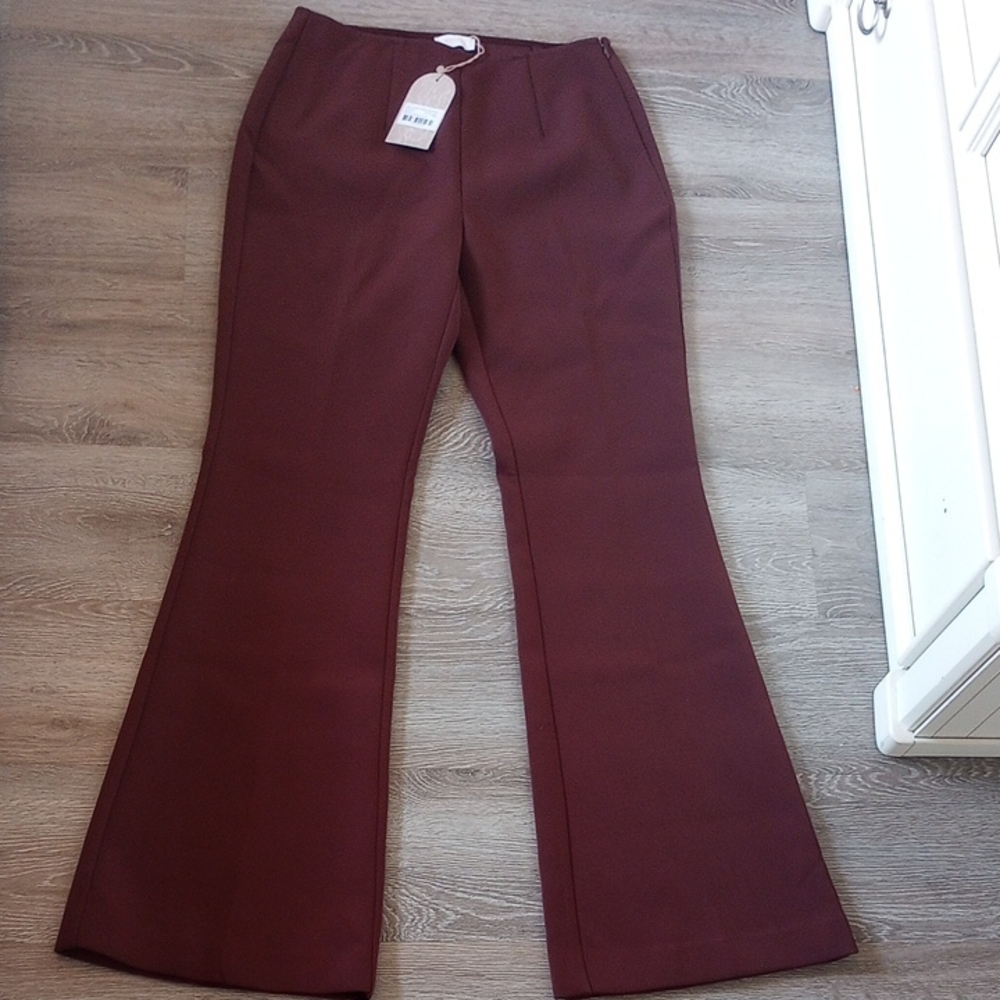Meshki Chocolate Brown Boot Cut Pants - NWT
